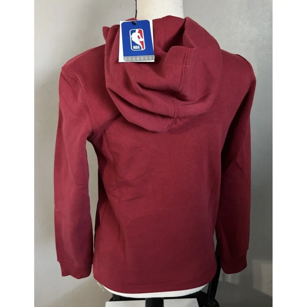 Nike Boys Youth Chicago Bulls Nike City Edition Pullover Hoodie Red Medium 10/12